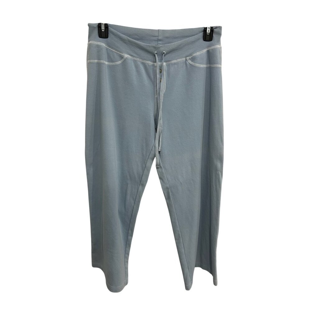 City Lights Drawstring Pull On Lounge Pants Blue Sz XL Cotton Blend Relaxed Fit